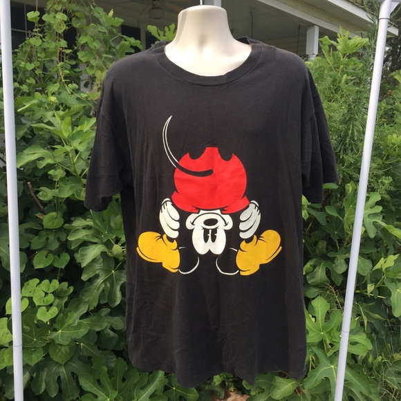 Vintage Mickey & Co. Upside Down Mickey Tshirt - Picture 2 of 8